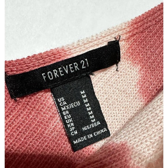 Forever 21 pink tie dye sweater tank size M‎ - Picture 3 of 3